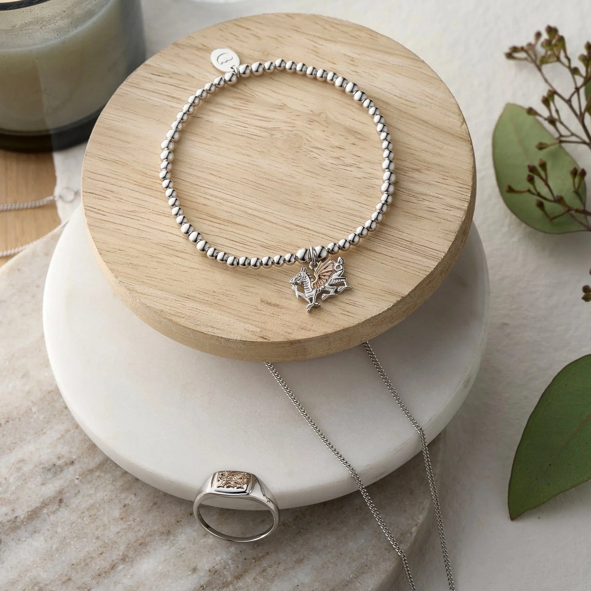 Clogau Affinity Dragon Beaded Bracelet - Image 3