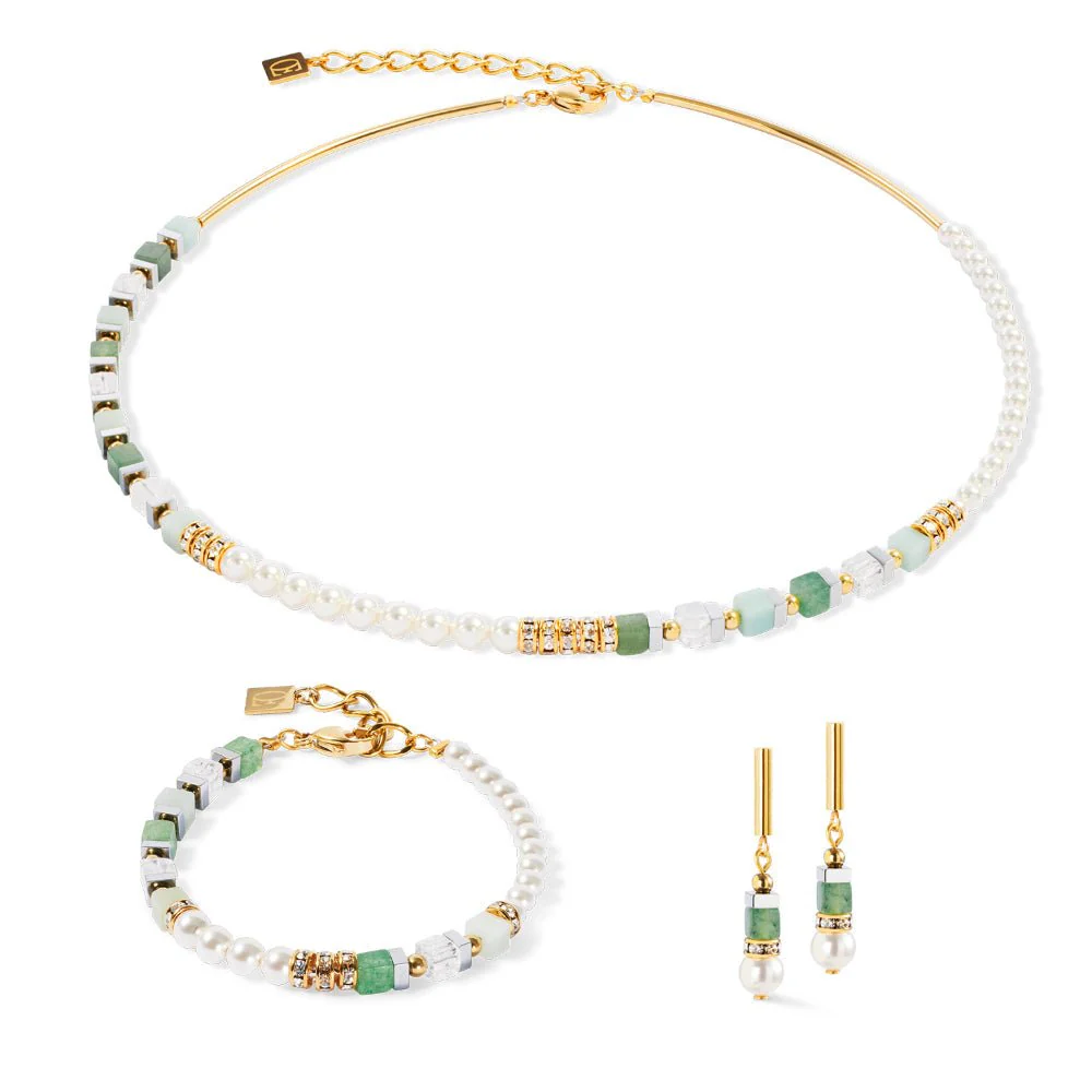 Coeur De Lion Gold and Green Precious Fusion Offset Bracelet - Image 3