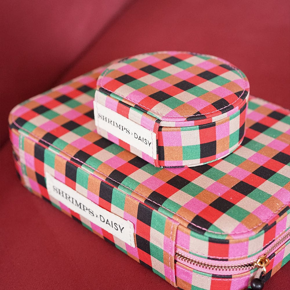 Daisy Shrimps Compact Pink Jewellery Case - Image 3