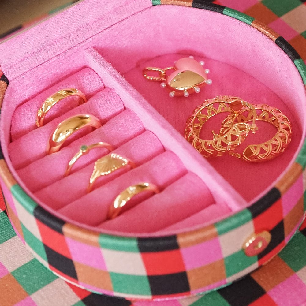 Daisy Shrimps Compact Pink Jewellery Case - Image 6