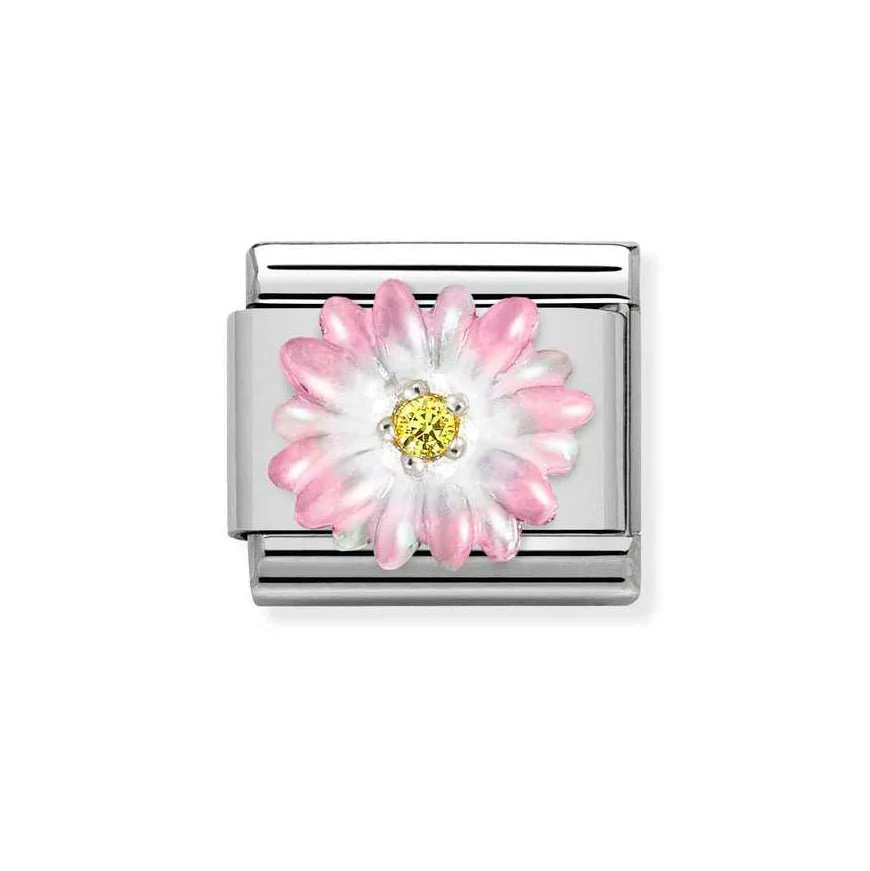 Nomination Silver Starter Bracelet with Set of Pink Mum Charms - Image 5