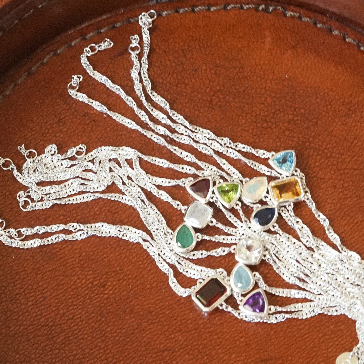 Daisy London Sterling Silver Birthstone Charm Bracelet - Image 19