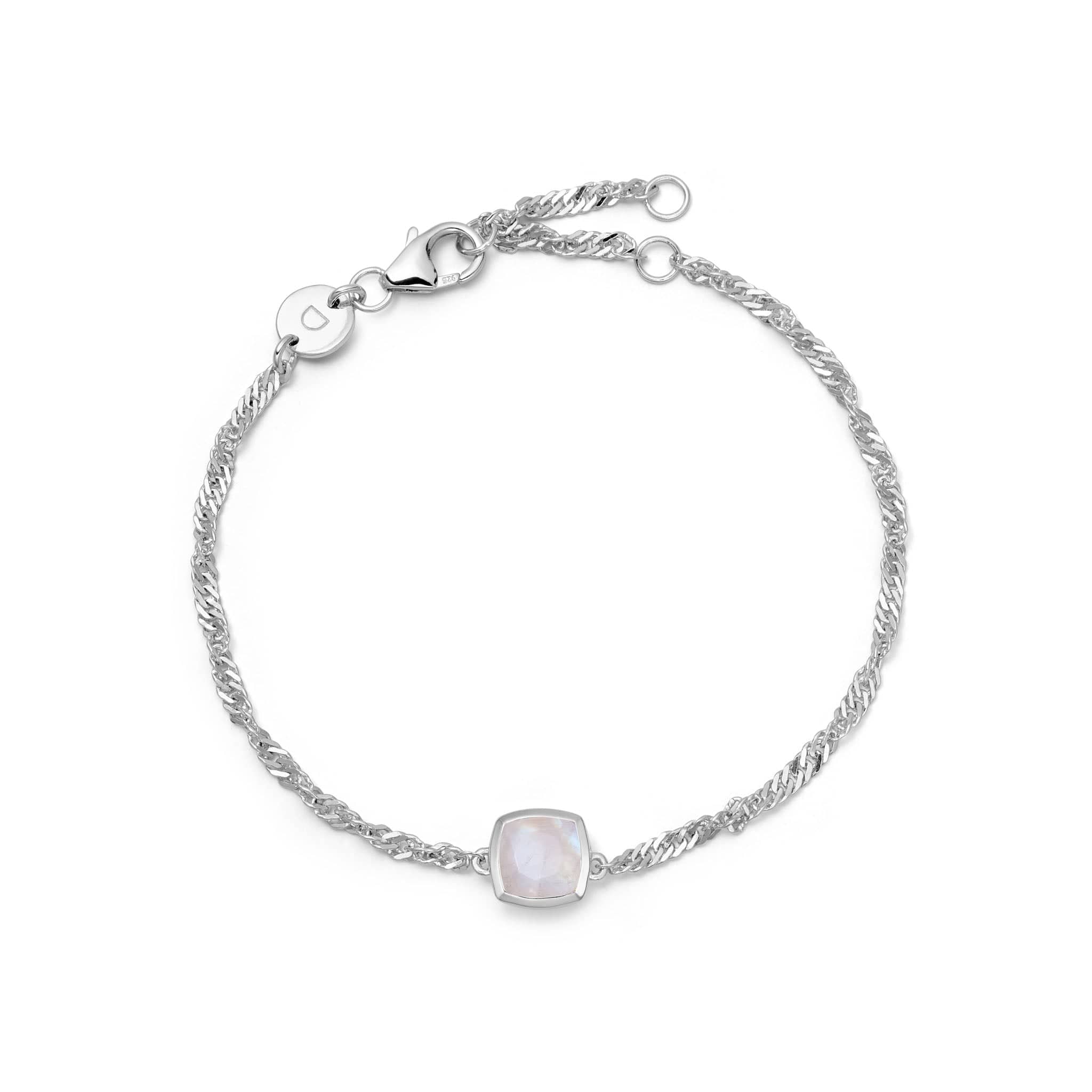 Daisy London Sterling Silver Birthstone Charm Bracelet - Image 29