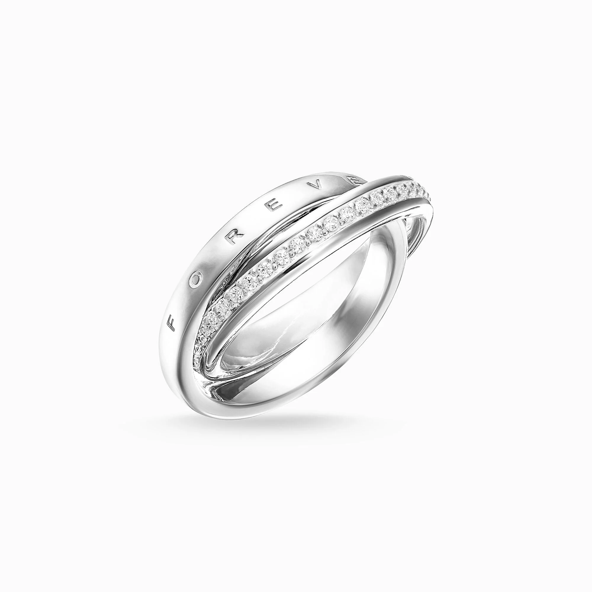 Thomas Sabo Silver CZ Together Forever Ring - Image 3